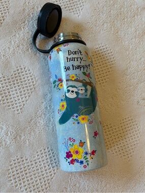 NATURAL LIFE Marble Effect Tumbler Base in Blue and White